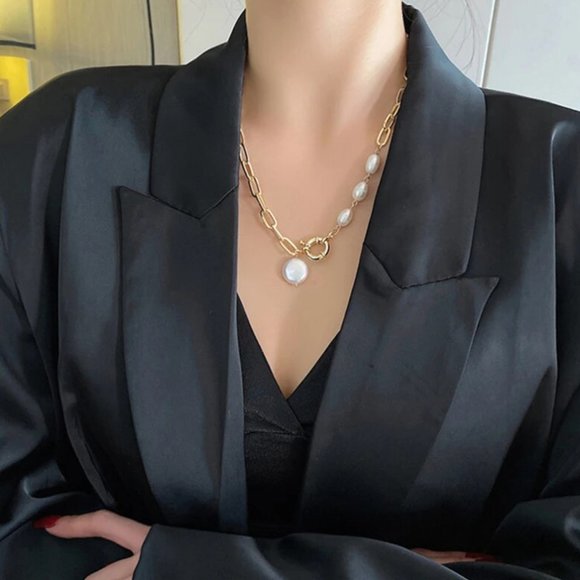 INS Style Premium Baroque Pearl Pendant Necklace - Picture 9 of 9
